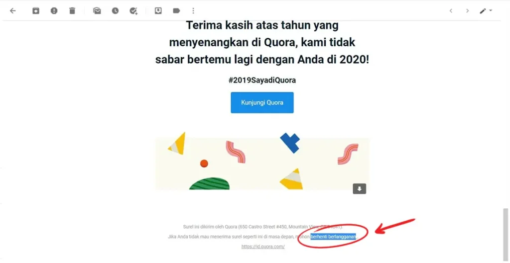 Cara Unsubscribe Email di Gmail