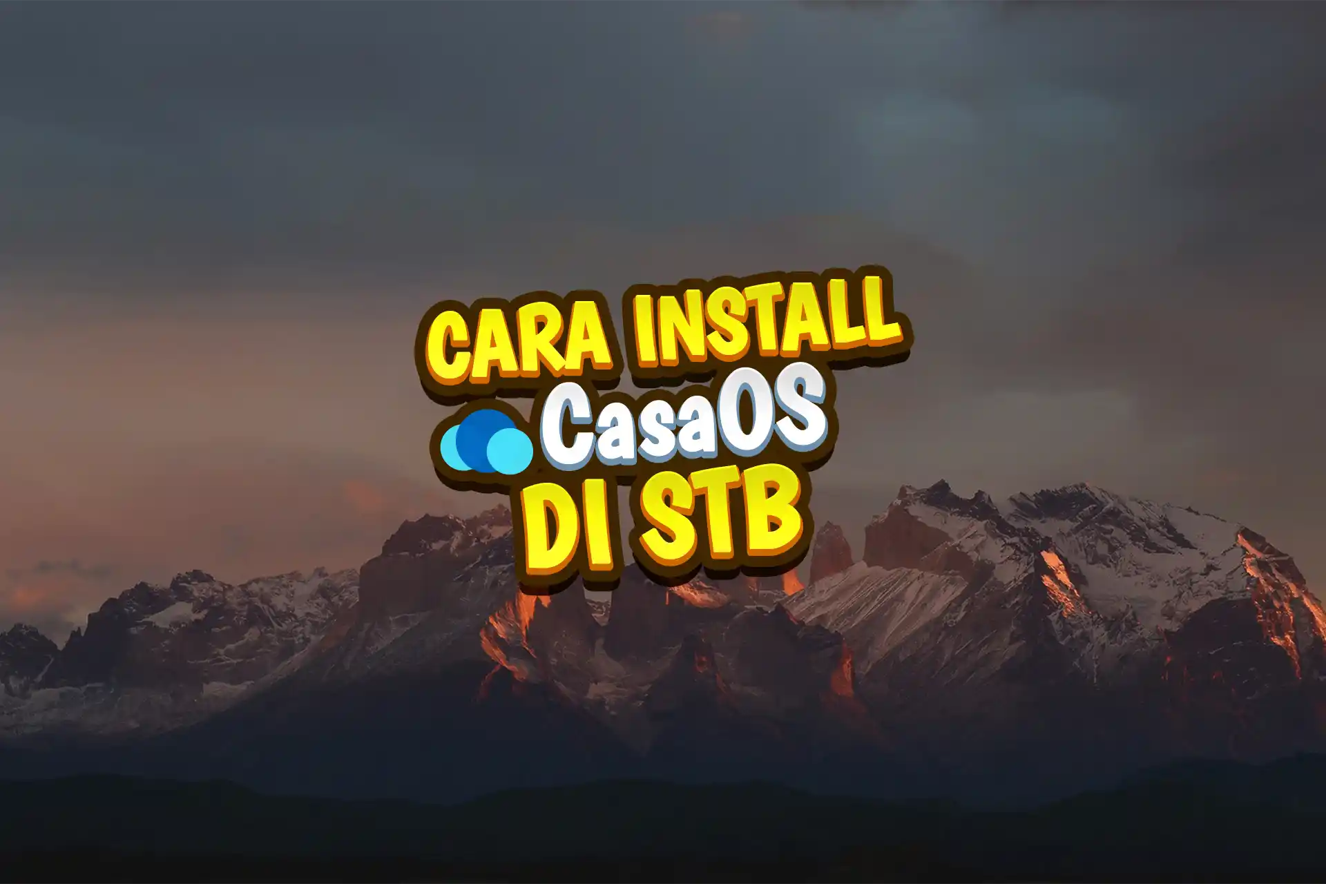 Install Linux Armbian & CasaOS di STB HG680P/B860H cara install casaos di stb