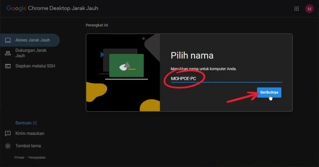 cara mengakses pc dari android
