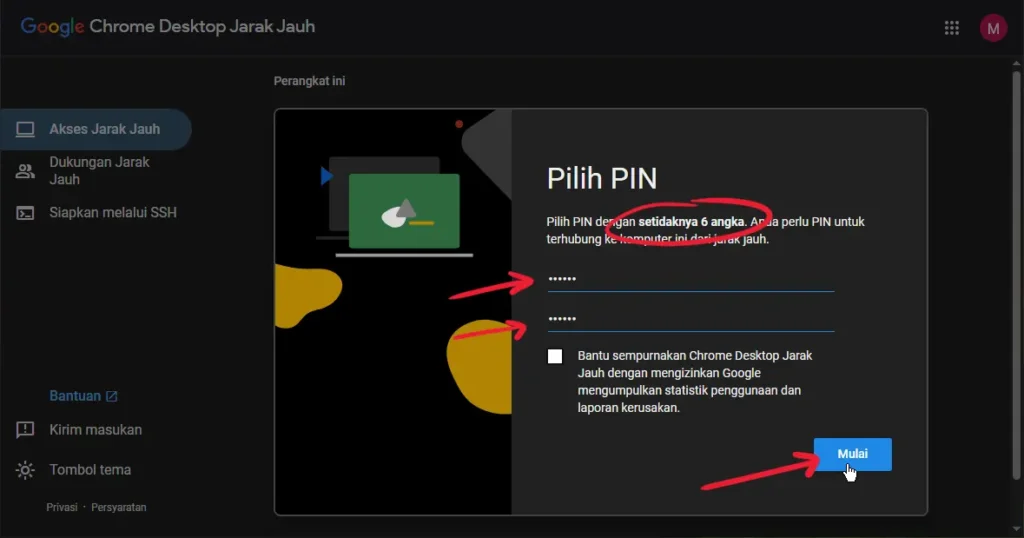 cara mengakses pc dari android