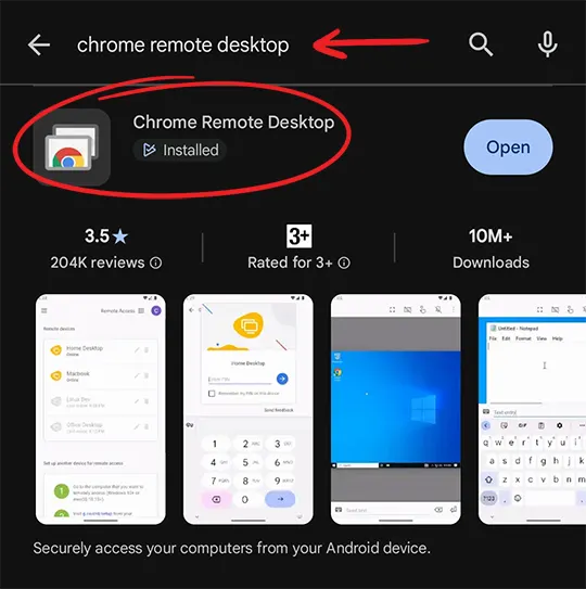 cara mengakses pc dari android