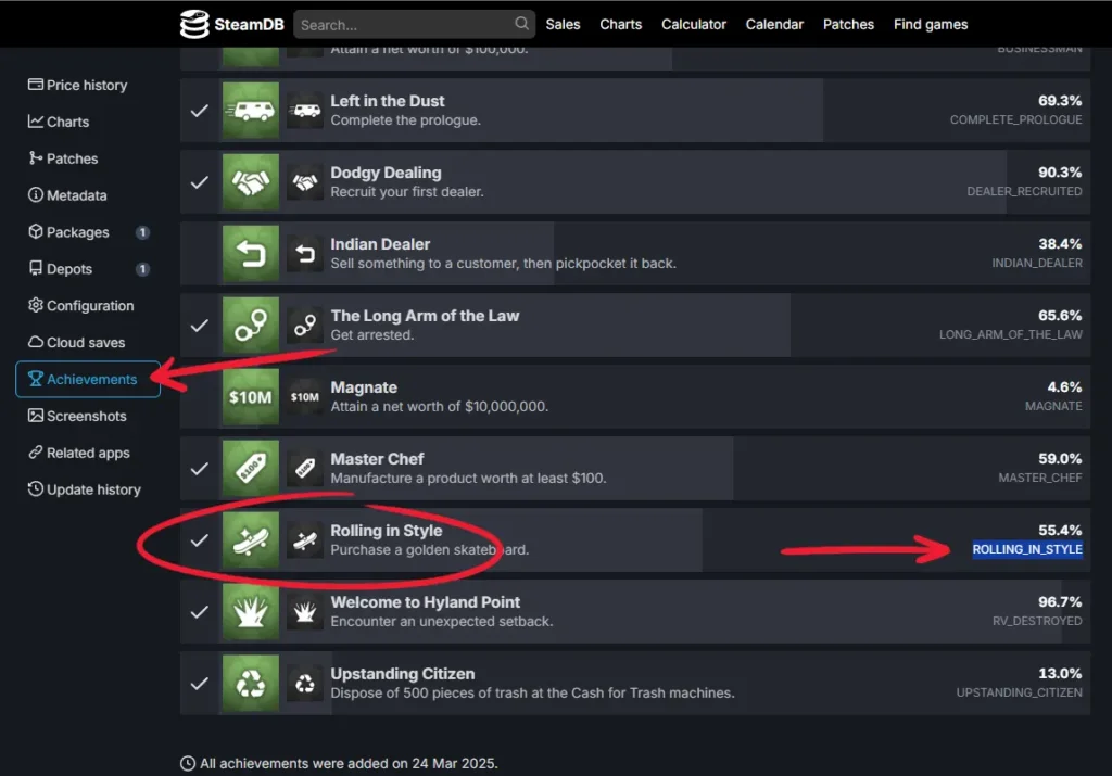 cara reset achievement game steam