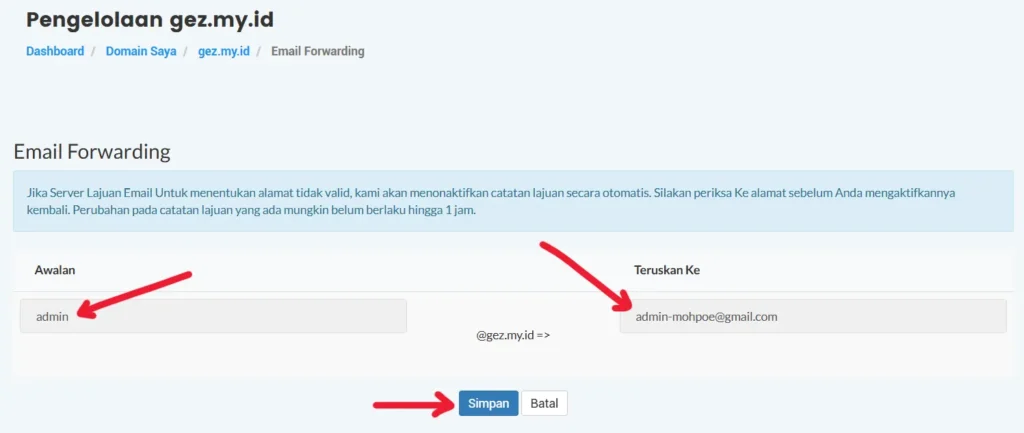 cara membuat email dengan domain sendiri