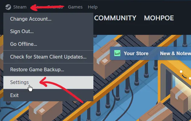 cara memindahkan lokasi game steam