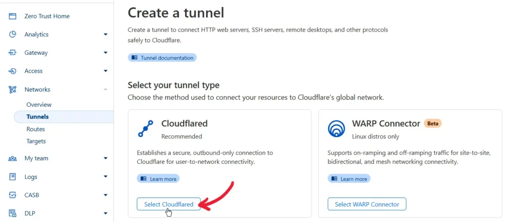 cara menggunakan cloudflare tunnel