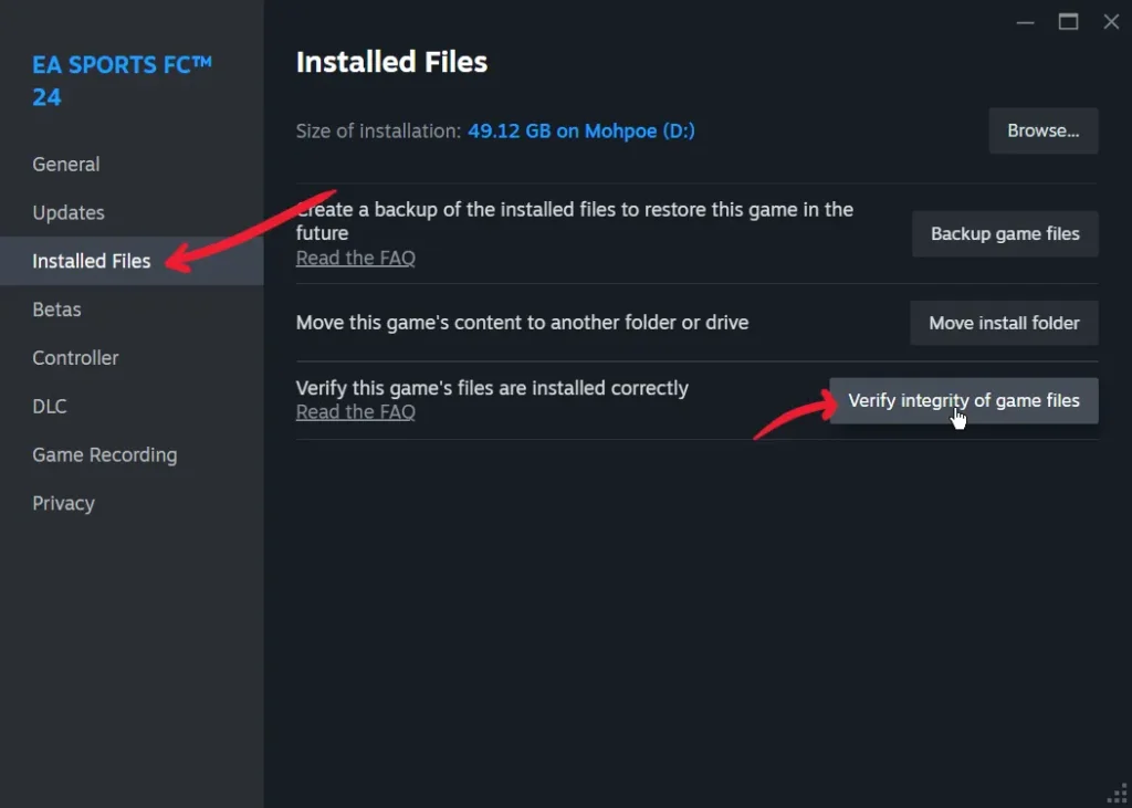 cara verify game steam